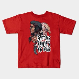 Fortune Favors The Brave Kids T-Shirt